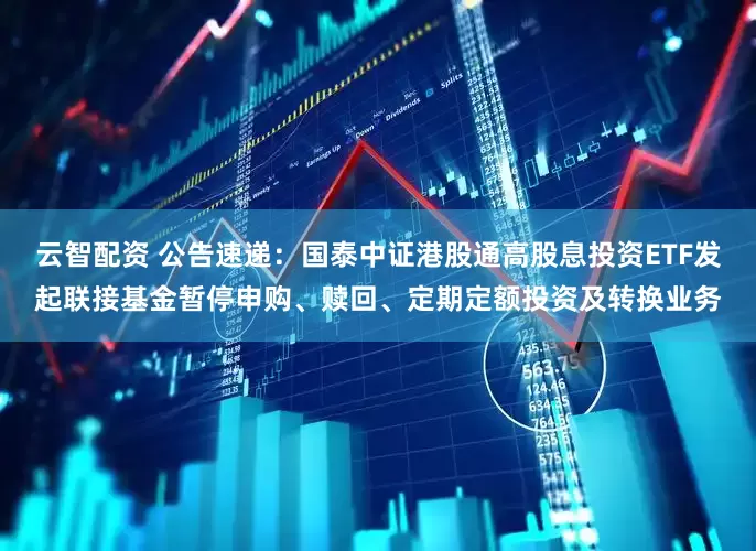 云智配资 公告速递：国泰中证港股通高股息投资ETF发起联接基金暂停申购、赎回、定期定额投资及转换业务